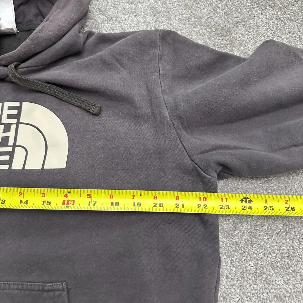 The North Face Hoodie Sweatshirt Mens Large Gray Graphic Fleece Pullover Outdoor